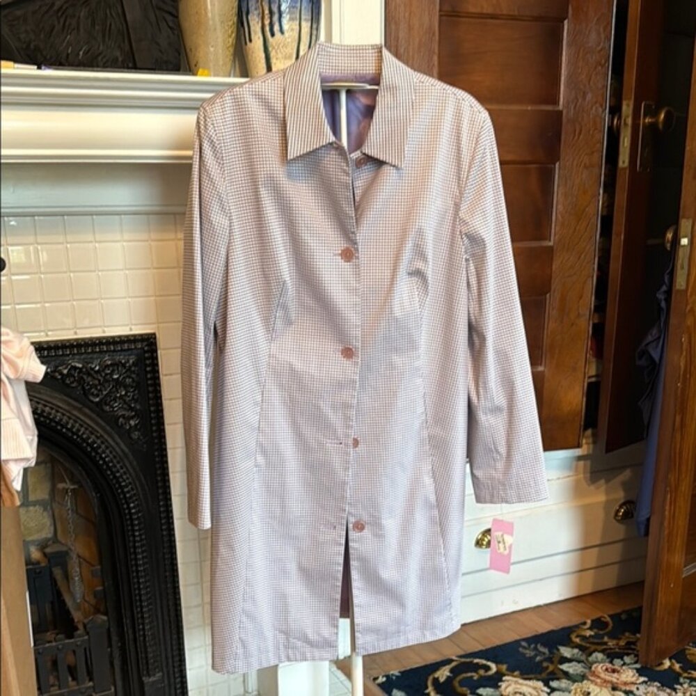 Caslon Gray Trench‎ Coat Lightweight Longline -NWT retail 108